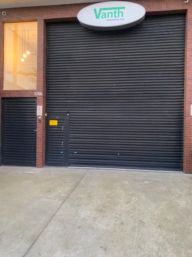 Gray door of an garage