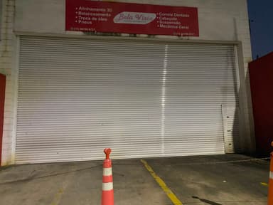 Gray door of an garage